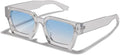 lunettes de soleil rectangulaires vintage pour homme et femme
