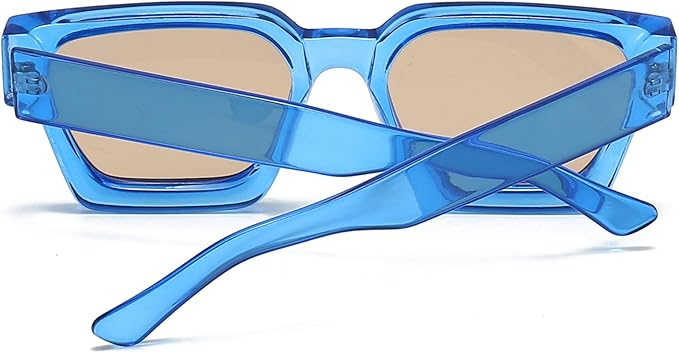 lunettes de soleil rectangulaires vintage pour homme et femme