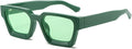 lunettes de soleil rectangulaires vintage pour homme et femme