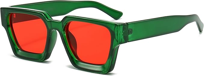 lunettes de soleil rectangulaires vintage pour homme et femme
