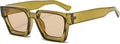lunettes de soleil rectangulaires vintage pour homme et femme