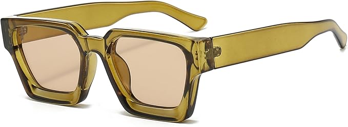 lunettes de soleil rectangulaires vintage pour homme et femme