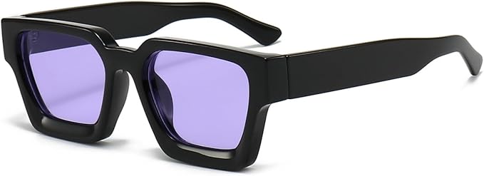 lunettes de soleil rectangulaires vintage pour homme et femme