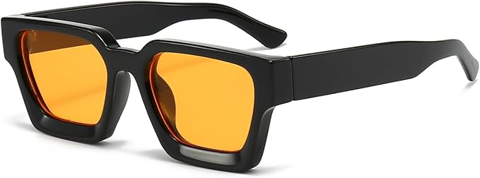 lunettes de soleil rectangulaires vintage pour homme et femme