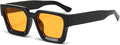 lunettes de soleil rectangulaires vintage pour homme et femme
