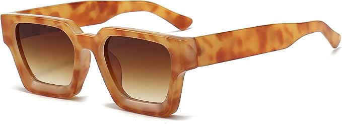 lunettes de soleil rectangulaires vintage pour homme et femme