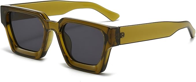 lunettes de soleil rectangulaires vintage pour homme et femme