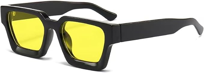 lunettes de soleil rectangulaires vintage pour homme et femme