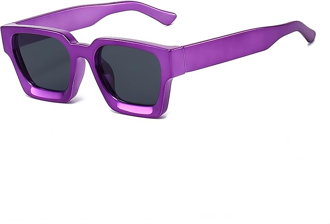 lunettes de soleil rectangulaires vintage pour homme et femme