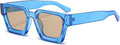 lunettes de soleil rectangulaires vintage pour homme et femme