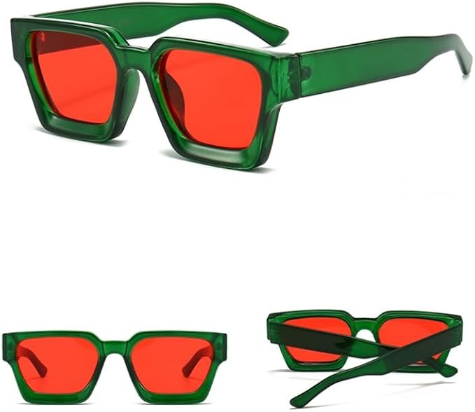 lunettes de soleil rectangulaires vintage pour homme et femme